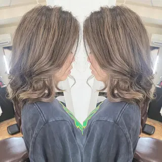 ミディアム カラー grand juteのヘアスタイル