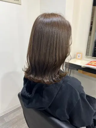 ミディアム カラー unpeu hair 西京極店所属・分木 叶愛のヘアスタイル