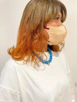 ミディアム カラー 🌈🌸あおき みちる🌟💗のヘアスタイル