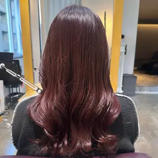 ロング カラー 艶感カラー/レイヤー 💖心斎橋/Sakiのヘアスタイル