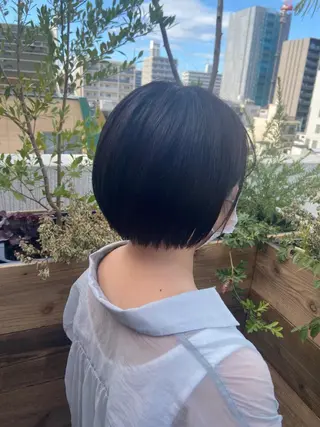 ショート カラー パーマ ヘアアレンジ メンズ ネイル マツエク・マツパ times salon名駅所属・久木原 ゆりのヘアスタイル