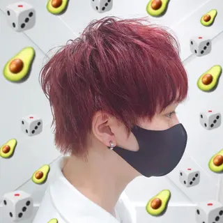 ショート カラー メンズ 🌺ウルフカット職人 新垣渚🐺のヘアスタイル