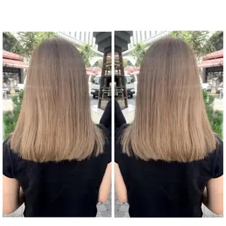 セミロング カラー 京都大人女性ショート 徒歩1分/秋山のヘアスタイル