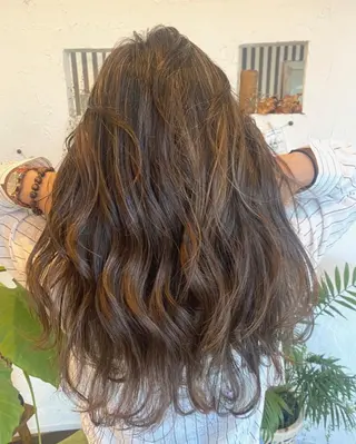 ロング カラー パーマ ヘアアレンジ メンズ キッズ 美容室 ソンリエのヘアスタイル