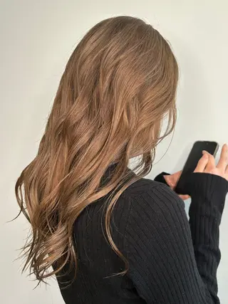 ロング カラー パーマ ヘアアレンジ メンズ キッズ よしなり あみのヘアスタイル