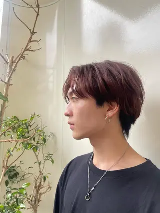 カラー メンズ 羽エクステ/シール エクステ/横浜駅5分のヘアスタイル