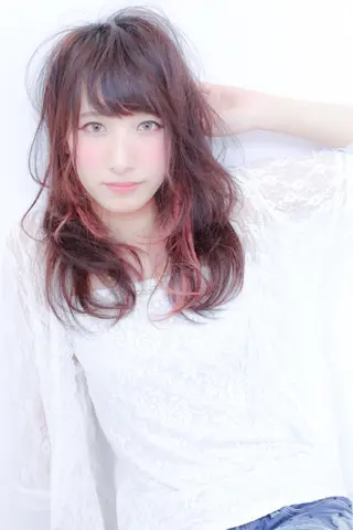 セミロング ブリーチ/髪質改善 NYNY大久保のヘアスタイル