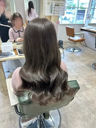 カラー 東浦　髪質改善カラー 透明感カラーのヘアスタイル