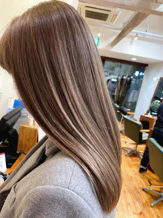 セミロング カラー メンズカット特化柏駅 徒歩3分LOUのヘアスタイル