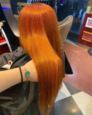 ロング カラー 🌈ブリーチ コーンロウ🌈ENOのヘアスタイル