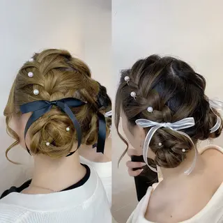 ロング ヘアアレンジ GLOSS 心斎橋 山上のヘアスタイル