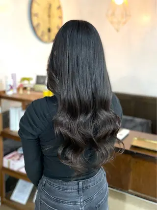 セミロング カラー ネオダダ エクステ/カラーのヘアスタイル