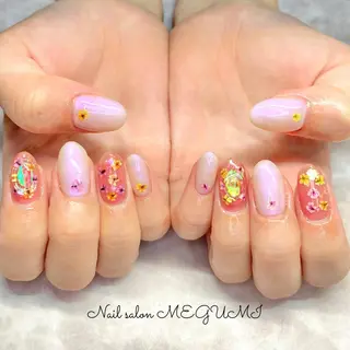 セミロング ネイル Nail salon MEGUMIのネイルデザイン