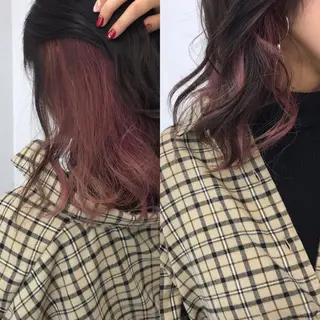 ミディアム カラー TATSUYA アートディレクターのヘアスタイル