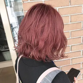 ミディアム カラー ハイトーン/アレンジ 🎀アオイ🎀のヘアスタイル