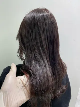 セミロング カラー パーマ ヘアアレンジ ネイル マツエク・マツパ 韓国風ベージュ🤎 赤みなし🌿横浜🤎のヘアスタイル
