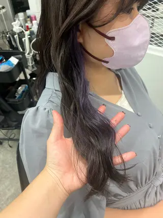 ロング カラー ヘアアレンジ 🍓艶髪/艶カラー ハイトーン/しんたにのヘアスタイル