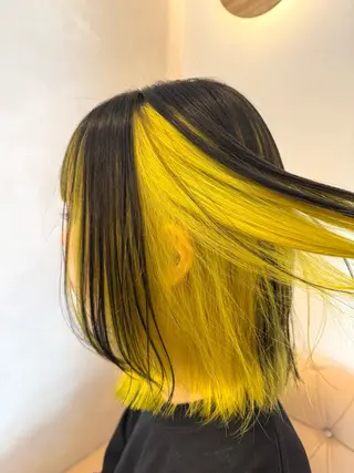 ミディアム カラー 矢場町/ダブルカラー /レイヤー/アリサのヘアスタイル