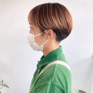 ショート 中屋恵美🎨 Designカラーのヘアスタイル
