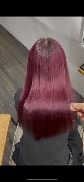 セミロング カラー 永井 皓大のヘアスタイル