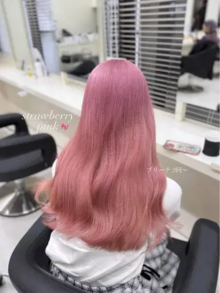 セミロング 🎀🫧透明感 ピンクラベンダー💟のヘアスタイル