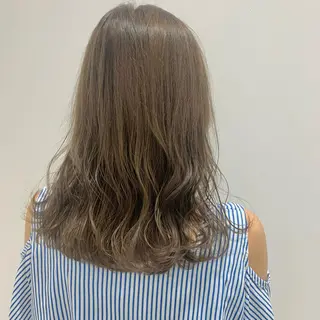 セミロング カラー ボブ/美髪矯正 /佐藤　奈巳のヘアスタイル