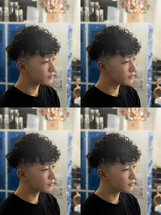 メンズ パーマ メンズパーマ/ボブ/ レイヤー店長えのもとのヘアスタイル