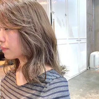 ミディアム カラー ヘアアレンジ 【ダメージレス施術】 【透明感】北村 拓也のヘアスタイル