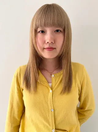 ミディアム カラー ケアパーマ/ケアブリ ーチdaisukeのヘアスタイル