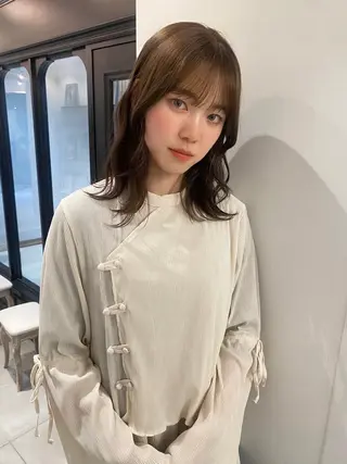 ミディアム カラー riria/ボブ /ブラウンカラー🎀のヘアスタイル