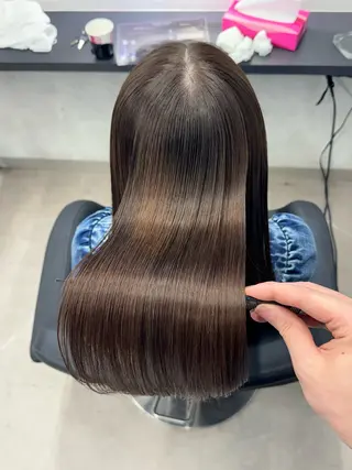 ロング XYZ所属・縮毛矯正/髪質改善 韓国風/MIKIYAのヘアスタイル