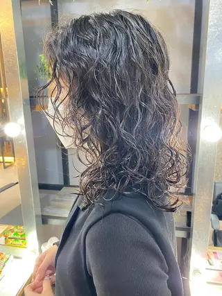ミディアム 伊藤 裕也のヘアスタイル