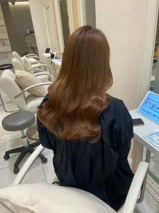 ロング カラー 新宿/韓国ヘア 中明度カラー/かやのヘアスタイル