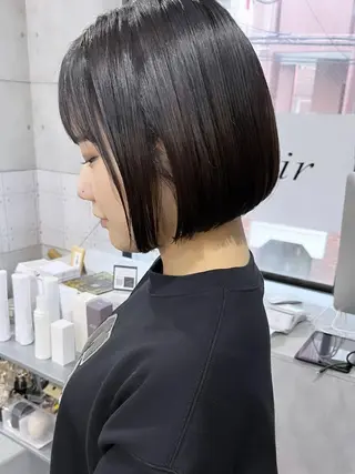 ショート カラー パーマ 髪質改善ストレート髪 質改善カラー特化中崎のヘアスタイル