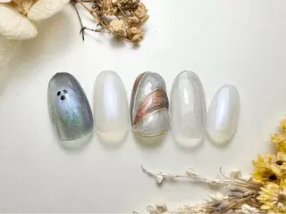 ネイル ネイルPetit Ribbonのネイルデザイン