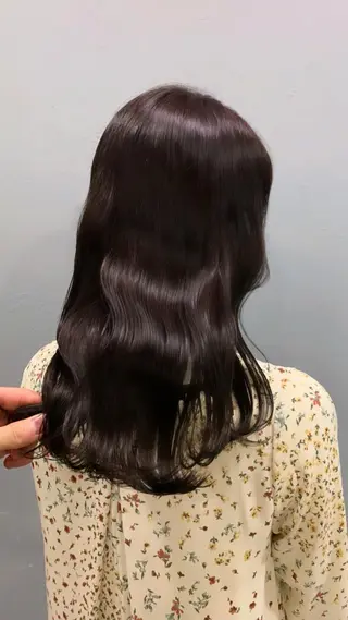 セミロング カラー 大人可愛い透明感🌟 小顔・韓国髪🌟野中のヘアスタイル