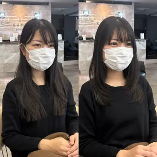 ミディアム sand clear横浜本店所属・似合わせレイヤー🌟 巻ける縮毛矯正みつきのヘアスタイル