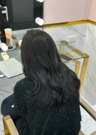 ミディアム カラー 岡山 愛のヘアスタイル