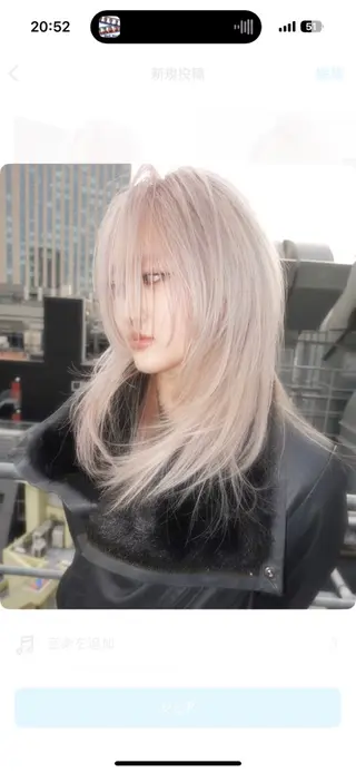 ロング カラー bloc japon所属・ﾌﾞﾚｲｽﾞ˚✧₊⁎ ﾚｲﾔｰToriのヘアスタイル