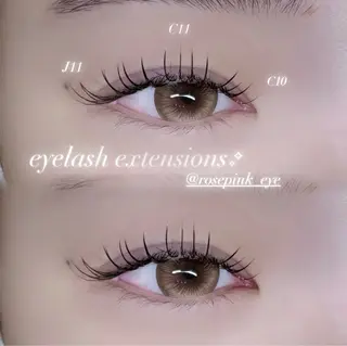 マツエク・マツパ rose pink所属・rose pink MIYUのマツエク・マツパデザイン