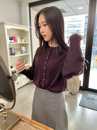 ミディアム 千葉 郁也のヘアスタイル