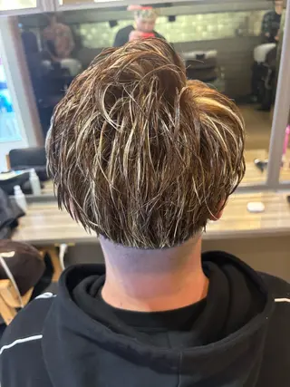 ショート カラー メンズ メッシュ&パーマ特化 🔥山田雄大🔥のヘアスタイル