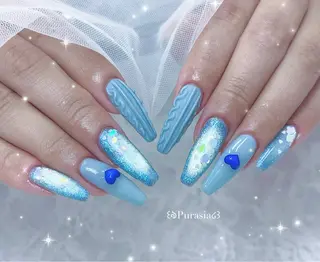 ネイル Purasia高橋✧ マグ/ワンホン/地雷のネイルデザイン