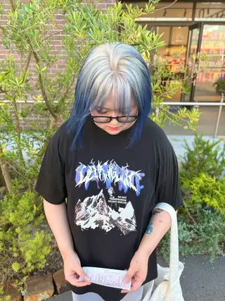 ミディアム カラー RINOSHORES所属・yume🫧 ハイトーン/ブリーチのヘアスタイル