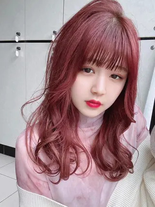 セミロング カラー ヘアアレンジ LAVENDIA Azabu所属・LAVENDIA 初音のヘアスタイル