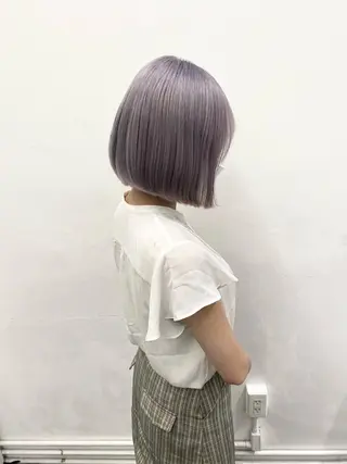 ミディアム カラー パーマ ヘアアレンジ メンズ キッズ nico TOKYO 渋谷所属・ブリーチ　ハイトーン 特化🌈フジタハルキのヘアスタイル