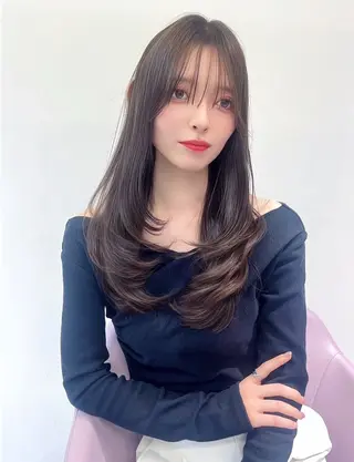ロング カラー ヘアアレンジ 韓国ヘア/髪質改善 TAKAHIROのヘアスタイル