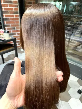 ロング カラー 縞田 健一のヘアスタイル