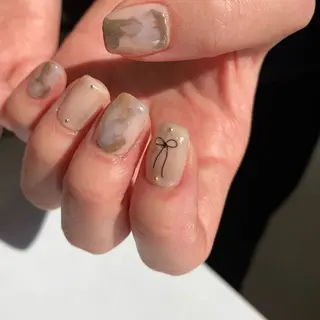 ネイル 草加ニュアンスネイル 🌚hersのネイルデザイン