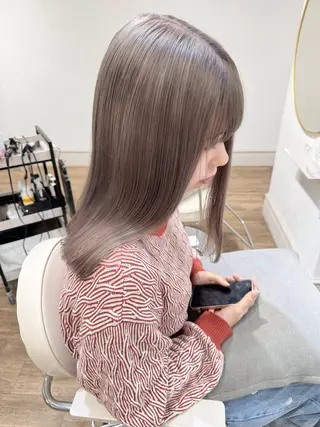 カラー 🌷柔らかクリーミー 🤍kirari🌷のヘアスタイル